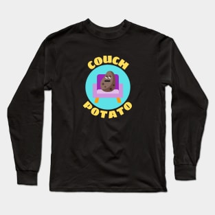 Couch Potato | Procrastinator Pun Long Sleeve T-Shirt